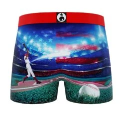 CRAZYBOXER All Stars Baseball Men's Boxer Briefs -Crazyboxer Sales Store CBALS0101BASE 1
