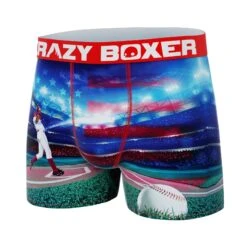 CRAZYBOXER All Stars Baseball Men's Boxer Briefs -Crazyboxer Sales Store CBALS0101BASE 4