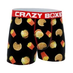 CRAZYBOXER All Stars Burgers Men's Boxer Briefs -Crazyboxer Sales Store CBALS0101BURG 3