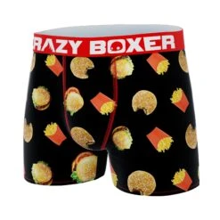 CRAZYBOXER All Stars Burgers Men's Boxer Briefs -Crazyboxer Sales Store CBALS0101BURG 4