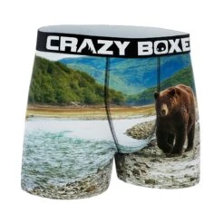 CRAZYBOXER Grizzly All Star Men's Boxer Briefs -Crazyboxer Sales Store CBALS0101GRIZ 3