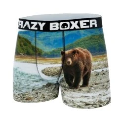 CRAZYBOXER Grizzly All Star Men's Boxer Briefs -Crazyboxer Sales Store CBALS0101GRIZ 4