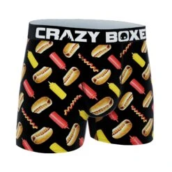 CRAZYBOXER Men's Hot Dog All Star Boxer Briefs -Crazyboxer Sales Store CBALS0101HOTD 3