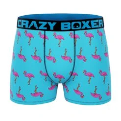 CRAZYBOXER Flamingo Men's Boxer Briefs (6 Pack) -Crazyboxer Sales Store CBALS0101X6A1 1