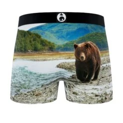 CRAZYBOXER All Star Fish Grizzly Black Men's Boxer Briefs (3 Pack) 11 CRAZYBOXER All Star Fish Grizzly Black Men's Boxer Briefs (3 Pack) -Crazyboxer Sales Store CBALS0103X3C2 5