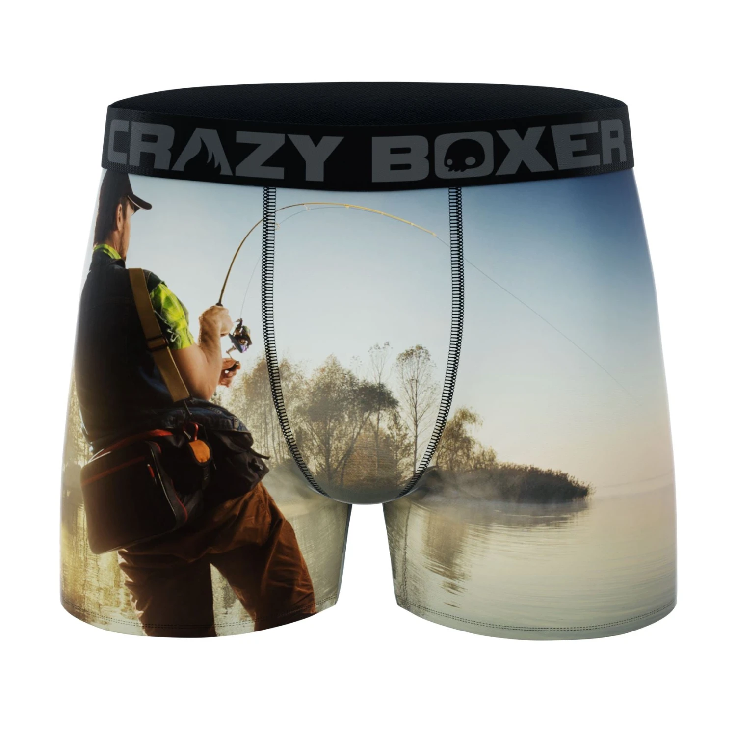 CRAZYBOXER All Star Fish Grizzly Black Men's Boxer Briefs (3 Pack) 8 CRAZYBOXER All Star Fish Grizzly Black Men's Boxer Briefs (3 Pack) - Image 6