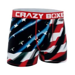 CRAZYBOXER American Flag Kid's Boxer Briefs -Crazyboxer Sales Store CBAMA03FLAG 2