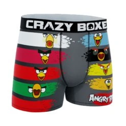 CRAZYBOXER Angry Birds Men's Boxer Briefs (Creative Packaging) -Crazyboxer Sales Store CBANG0101LINEN 3