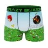 CRAZYBOXER Angry Bird Attack The Pigs Men's Boxer Briefs -Crazyboxer Sales Store CBANG0101PLA2 0