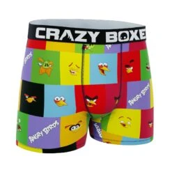 CRAZYBOXER Angry Birds Men's Boxer Briefs 8 CRAZYBOXER Angry Birds Men's Boxer Briefs -Crazyboxer Sales Store CBANG0101PLAC 3