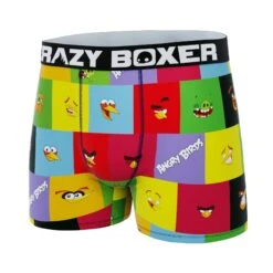 CRAZYBOXER Angry Birds Men's Boxer Briefs 9 CRAZYBOXER Angry Birds Men's Boxer Briefs -Crazyboxer Sales Store CBANG0101PLAC 4