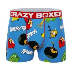 CRAZYBOXER Angry Birds All Characters Men's Boxer Briefs (2 Pack) -Crazyboxer Sales Store CBANG0101X2A1 3