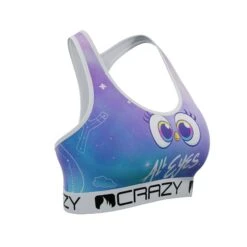 CRAZYBOXER Angry Birds Eyes Women's Sports Bra -Crazyboxer Sales Store CBANG0201BREY 3