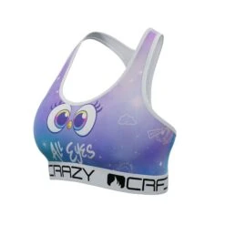 CRAZYBOXER Angry Birds Eyes Women's Sports Bra -Crazyboxer Sales Store CBANG0201BREY 4
