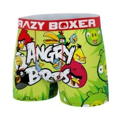 CRAZYBOXER Angry Bird Attack Kid's Boxer Briefs 9 CRAZYBOXER Angry Bird Attack Kid's Boxer Briefs -Crazyboxer Sales Store CBANG0301GREN 4