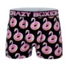 CRAZYBOXER Flamingo & Donuts Men's Boxer Briefs -Crazyboxer Sales Store CBANI01FLAM 0