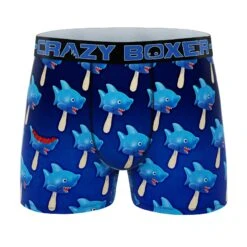 Men's 5-Pack Rhino, Bull, Shark Boxer Briefs -Crazyboxer Sales Store CBANI01X5A4 12