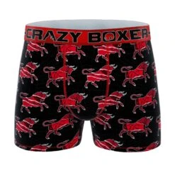 Men's 5-Pack Rhino, Bull, Shark Boxer Briefs -Crazyboxer Sales Store CBANI01X5A4 8