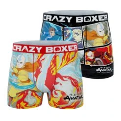 CRAZYBOXER Avatar Element Boxer Briefs (2 Pack)