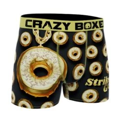 CRAZYBOXER Bling Bling Donuts Men's Boxer Briefs -Crazyboxer Sales Store CBBLI0101DONU 3
