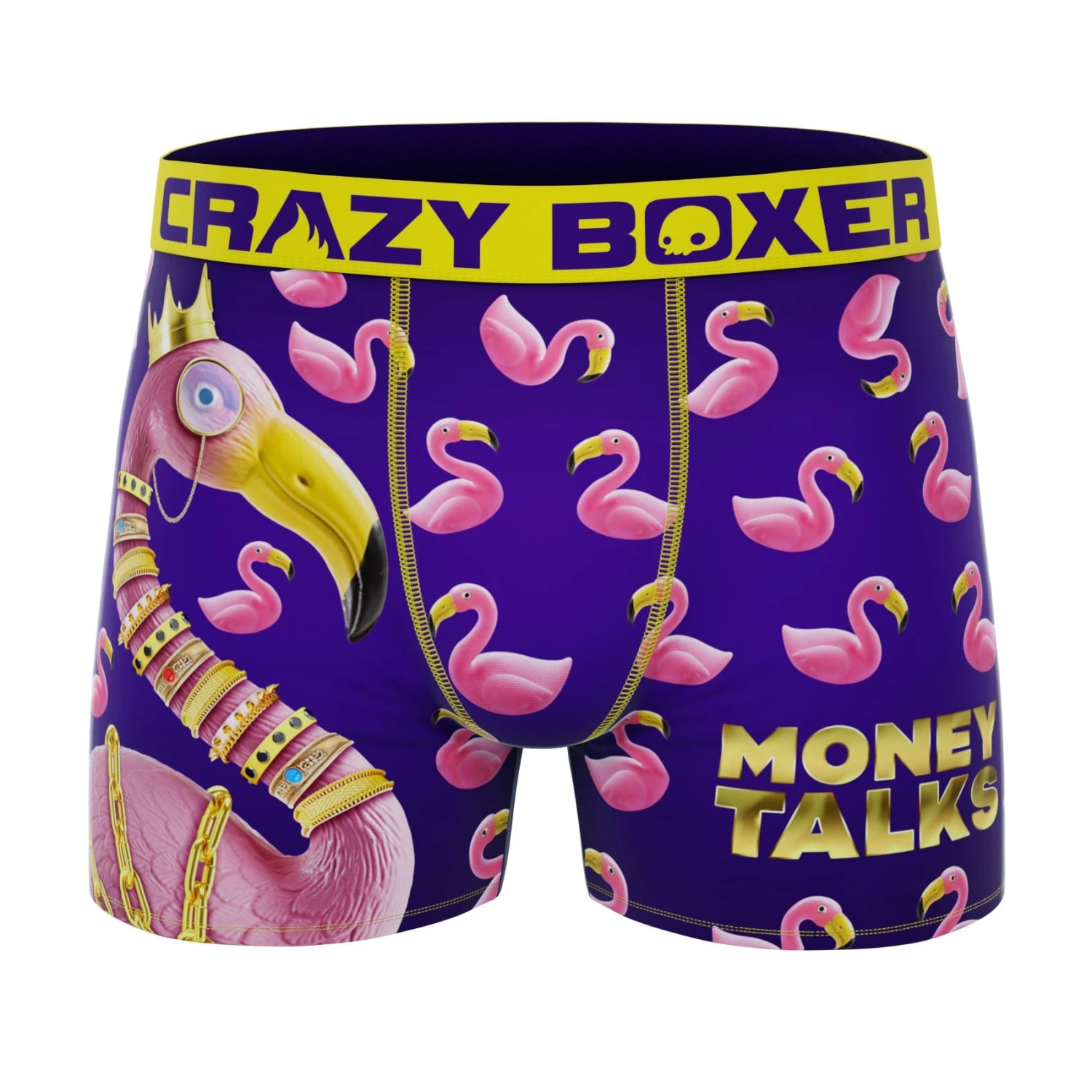 CRAZYBOXER Bling Bling Flamingo Men's Boxer Briefs 3 CRAZYBOXER Bling Bling Flamingo Men's Boxer Briefs
