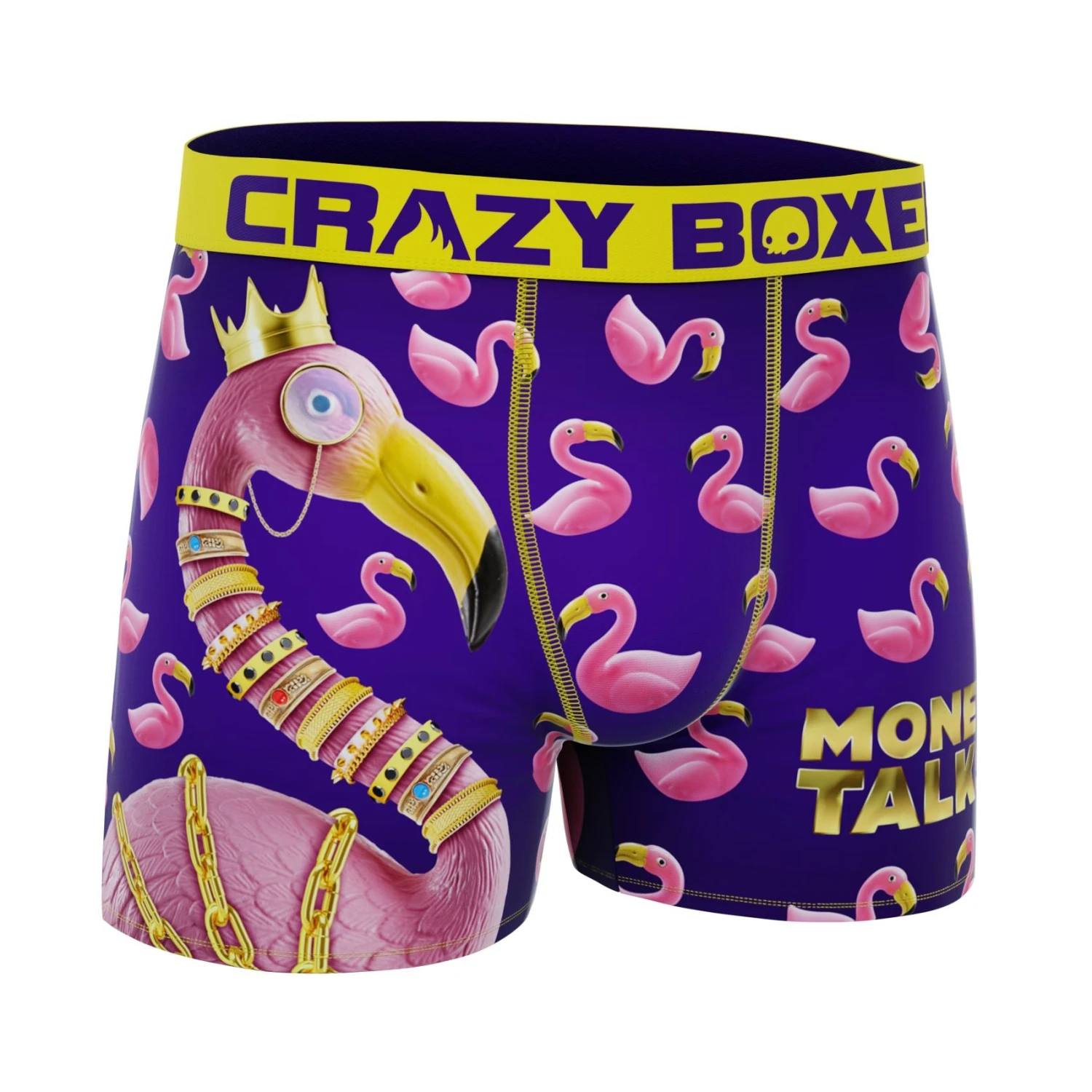 CRAZYBOXER Bling Bling Flamingo Men's Boxer Briefs 5 CRAZYBOXER Bling Bling Flamingo Men's Boxer Briefs - Image 3