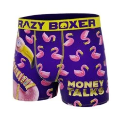 CRAZYBOXER Bling Bling Flamingo Men's Boxer Briefs 9 CRAZYBOXER Bling Bling Flamingo Men's Boxer Briefs -Crazyboxer Sales Store CBBLI0101PINK 4