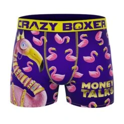 CRAZYBOXER Duck Flamingo Men's Boxer Briefs (2 Pack) -Crazyboxer Sales Store CBBLI0101X2A1 6