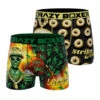 CRAZYBOXER Donuts Bling Bling Men's Boxer Briefs (2 Pack) -Crazyboxer Sales Store CBBLI0101X2A2 1