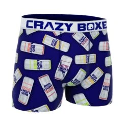 CRAZYBOXER Bud Light Can Men's Boxer Briefs -Crazyboxer Sales Store CBBUD0101CAN1 3