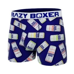 CRAZYBOXER Bud Light Can Men's Boxer Briefs -Crazyboxer Sales Store CBBUD0101CAN1 4