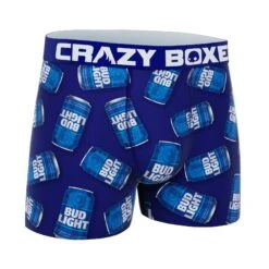 CRAZYBOXER Bud Light Men's Boxer Briefs (Creative Packaging) -Crazyboxer Sales Store CBBUD0101CAN2 3