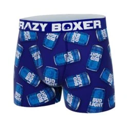 CRAZYBOXER Bud Light Men's Boxer Briefs (Creative Packaging) -Crazyboxer Sales Store CBBUD0101CAN2 4