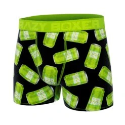 CRAZYBOXER Bud Light Cann Lime Men's Boxer Briefs (Creative Packaging) -Crazyboxer Sales Store CBBUD0101CAN3 4