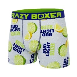 CRAZYBOXER Bud Light Lime Men's Boxer Briefs -Crazyboxer Sales Store CBBUD0101LIME 4