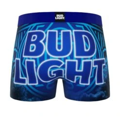 CRAZYBOXER Bud Light Logo Men's Boxer Briefs (Pack 2) -Crazyboxer Sales Store CBBUD0101X2A2 2