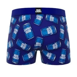 CRAZYBOXER Bud Light Logo Men's Boxer Briefs (Pack 2) -Crazyboxer Sales Store CBBUD0101X2A2 4