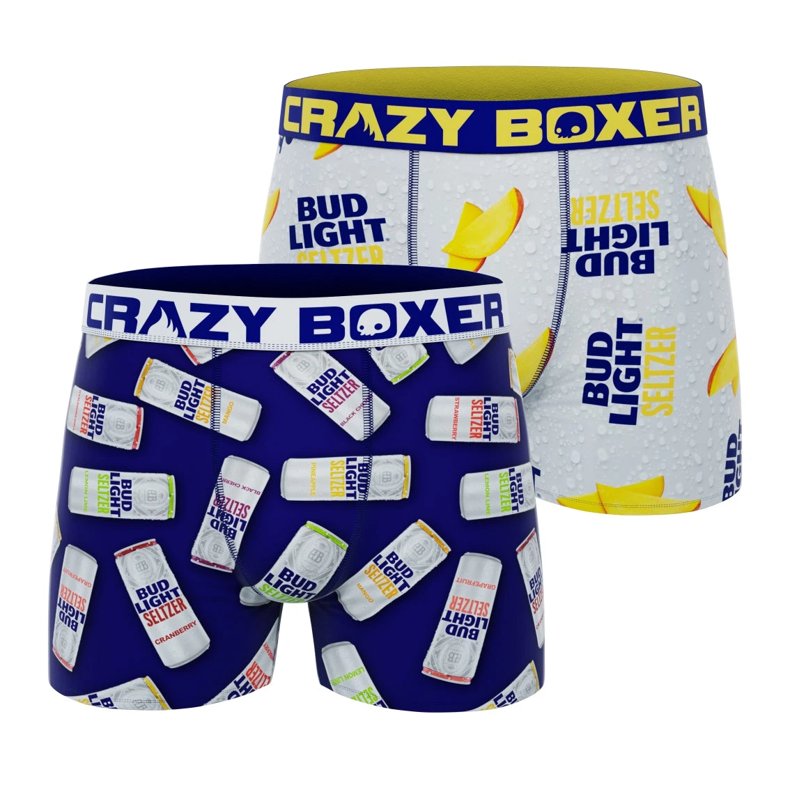 CRAZYBOXER Bud Light Cann Men's Boxer Briefs (Pack 2) 3 CRAZYBOXER Bud Light Cann Men's Boxer Briefs (Pack 2)