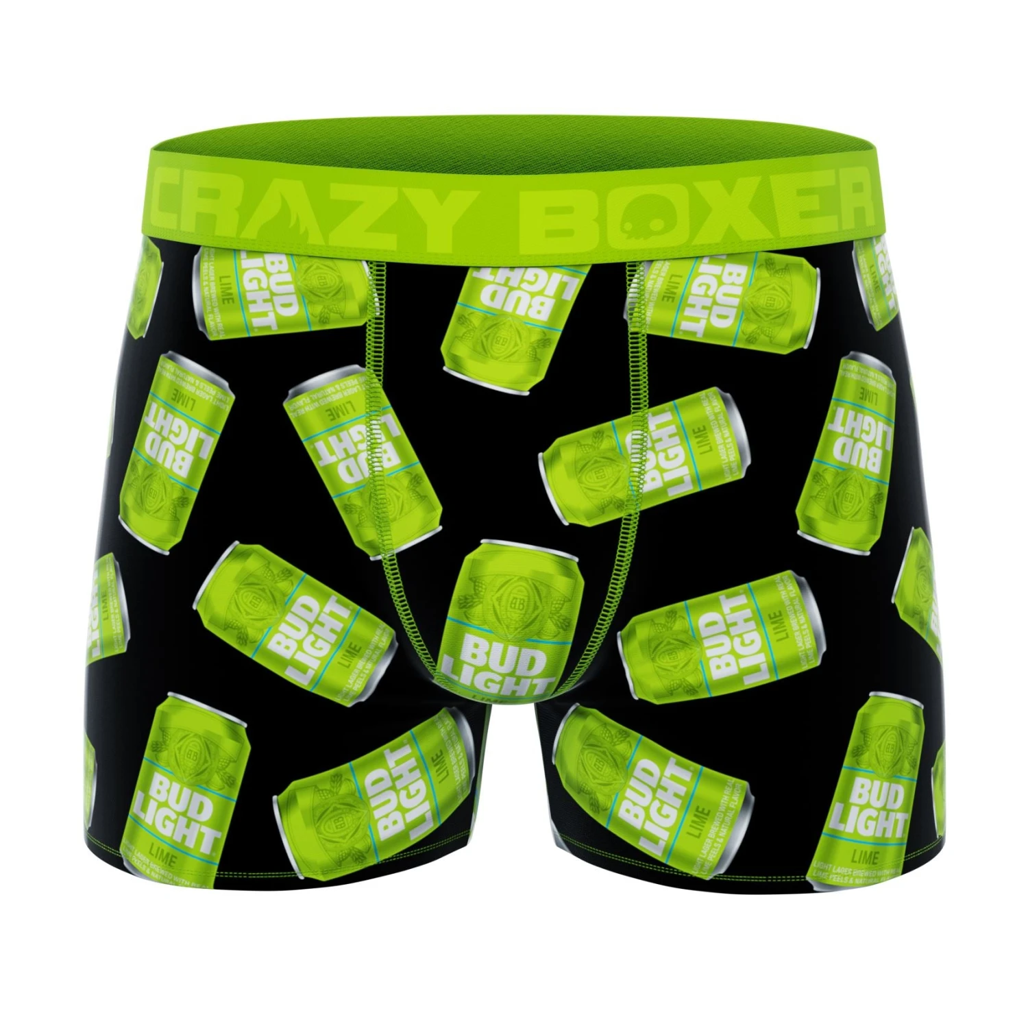 CRAZYBOXER Bud Light Lime Men's Boxer Briefs (Pack 2) 6 CRAZYBOXER Bud Light Lime Men's Boxer Briefs (Pack 2) - Image 4