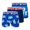 CRAZYBOXER Bud Light Can Logo Men's Boxer Briefs (3 Pack)