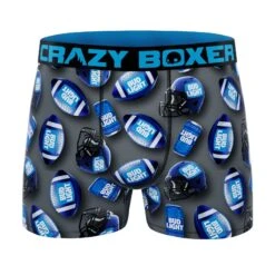 CRAZYBOXER Bud Light Sport Men's Boxer Briefs (2 Pack) -Crazyboxer Sales Store CBBUD0102X2A3 3