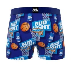 CRAZYBOXER Bud Light Sports Men's Boxer Briefs (3 Pack) -Crazyboxer Sales Store CBBUD0102X3A3 2