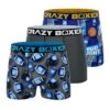 CRAZYBOXER Bud Light Sports Men's Boxer Briefs (3 Pack)
