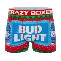 CRAZYBOXER Bud Light Holiday Men's Boxer Briefs