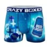 CRAZYBOXER Bud Light Cann Novelty Men's Boxer Briefs -Crazyboxer Sales Store CBBUD0102XMS3 0