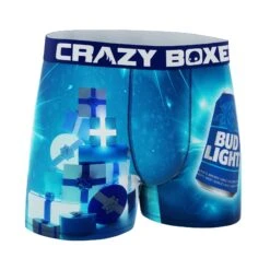 CRAZYBOXER Bud Light Cann Novelty Men's Boxer Briefs -Crazyboxer Sales Store CBBUD0102XMS3 3