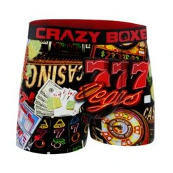 CRAZYBOXER Casino In Vegas Men's Boxer Briefs -Crazyboxer Sales Store CBCAS0101CASI 3