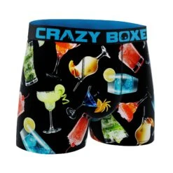 CRAZYBOXER Cocktails Men's Boxer Briefs -Crazyboxer Sales Store CBCAS0101DRNK 3