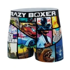 CRAZYBOXER Theft Auto Men's Boxer Briefs -Crazyboxer Sales Store CBCAS0101GTA2 4