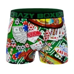 CRAZYBOXER Casino In Vegas Men's Boxer Briefs (2 Pack) 10 CRAZYBOXER Casino In Vegas Men's Boxer Briefs (2 Pack) -Crazyboxer Sales Store CBCAS0101X2A1 3